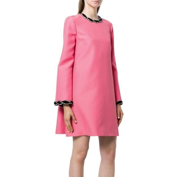 Gucci Gucci Pink Velvet Trim Dress - Picture 2 of 5